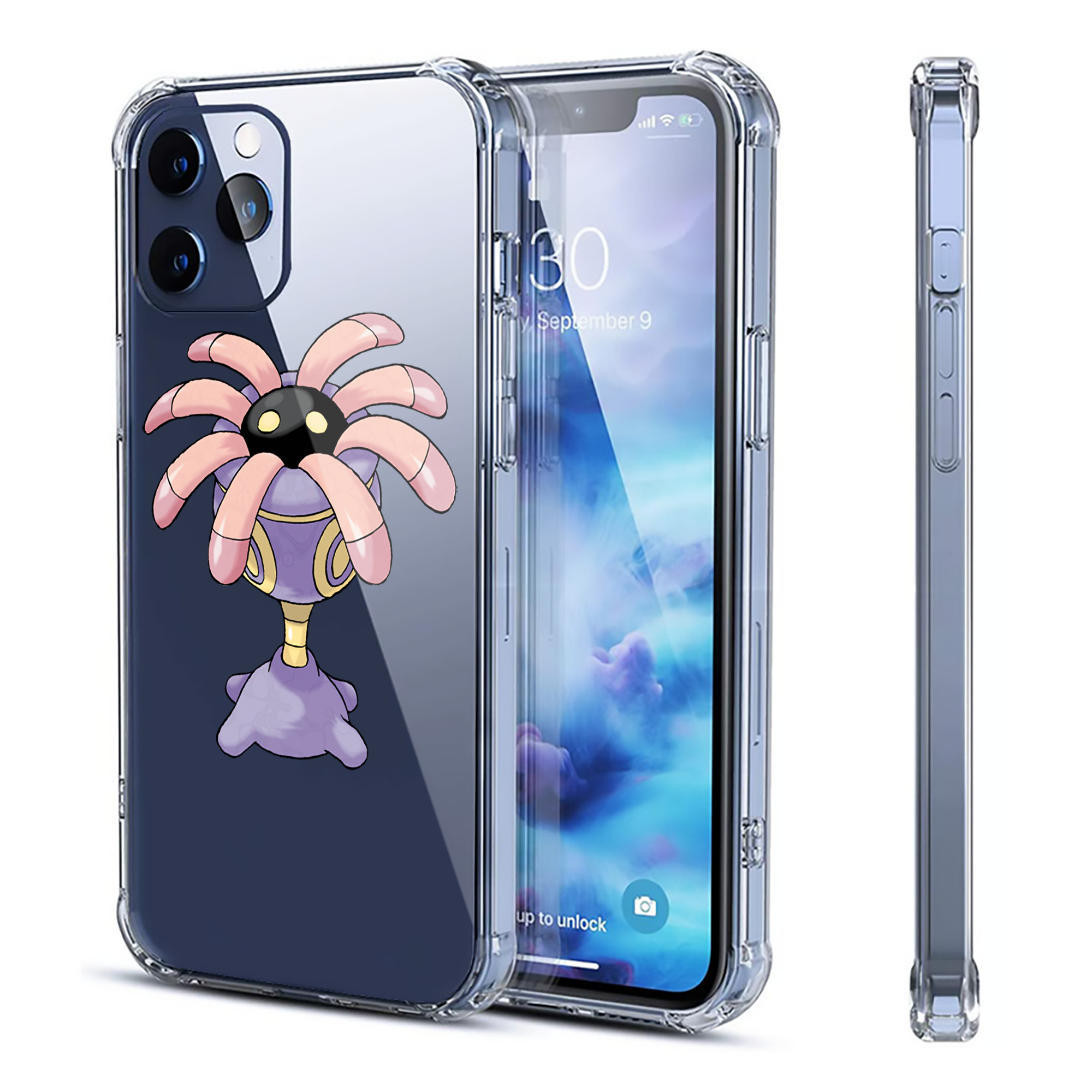 （画像用） ポケットモンスター Pokémon 【iPhone 12シリーズ対応】透明スマホケース（クリアソフトケース）